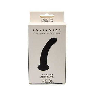 Curved 5 inch Silicone Dildo with Suction Cup